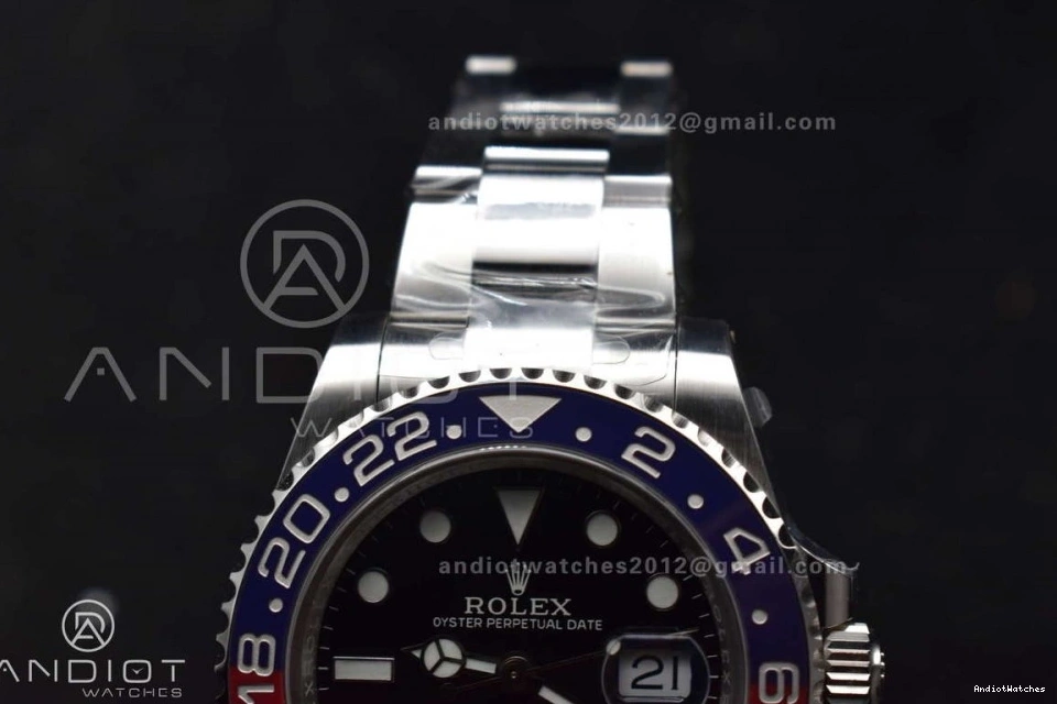 866 CHS Bracelet BLRO Edition Factory Best 1:1 GMT II RelaxedFit Dial VR3285 Oyster Weight Gold Blue Master on Gain 126719 0908